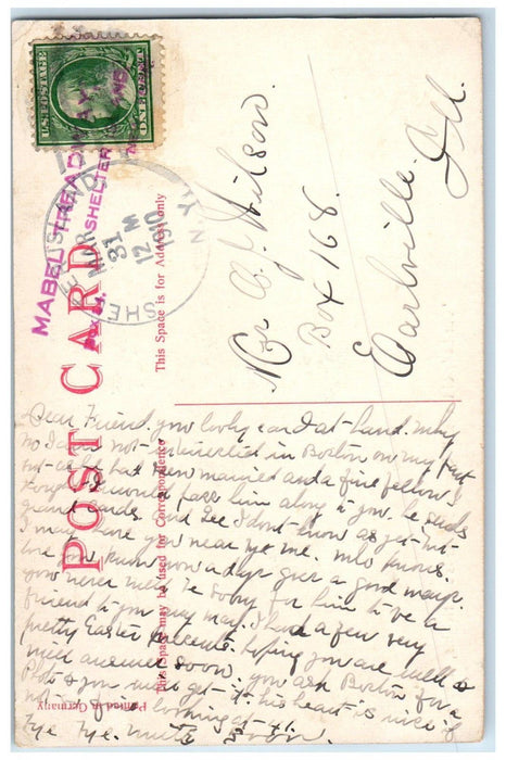 1910 Our Lady Of The Isle Church Shelter Island Heights NY Antique Postcard