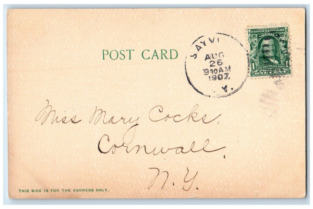 1907 St. Ann's Episcopal Church Sayville Long Island New York NY Posted Postcard