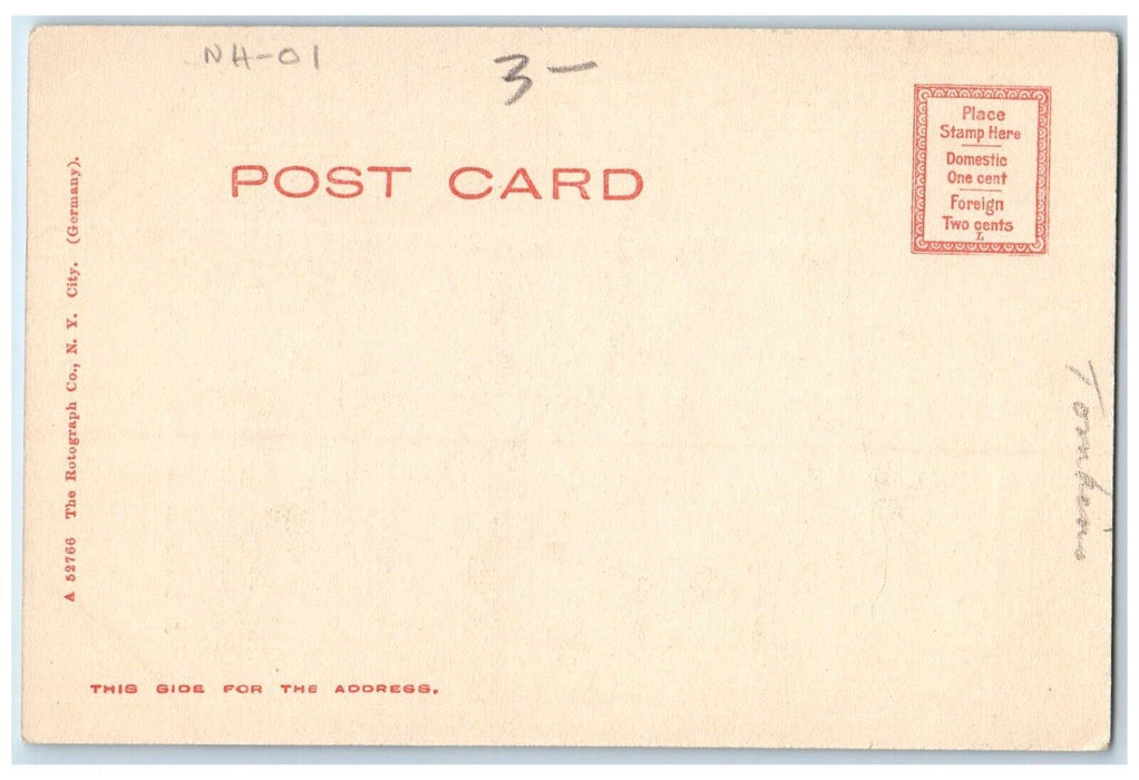 c1905 St. Thomas Episcopal Church Slaterville Springs NY Rotograph Postcard
