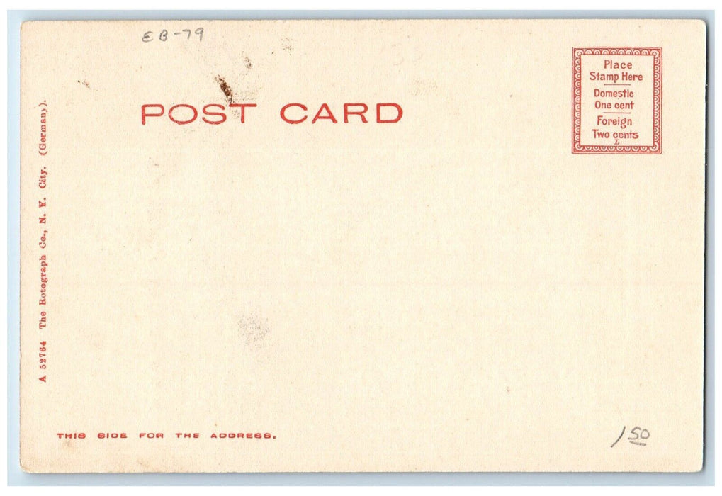 c1905 M.E Church Slaterville Springs New York NY Rotograph Antique Postcard