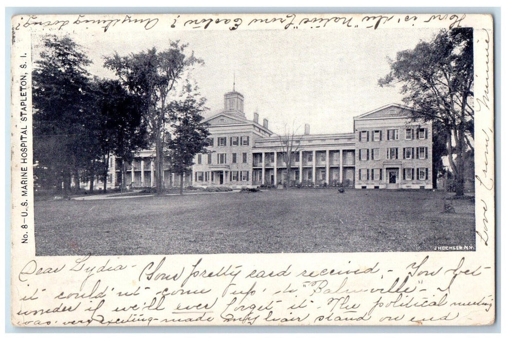 1905 U. S. Marine Hospital Building Stapleton Staten Island New York NY Postcard