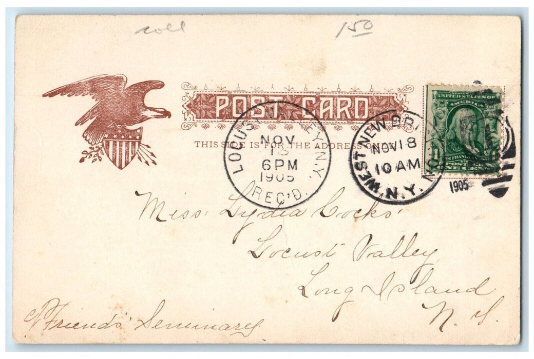 1905 U. S. Marine Hospital Building Stapleton Staten Island New York NY Postcard