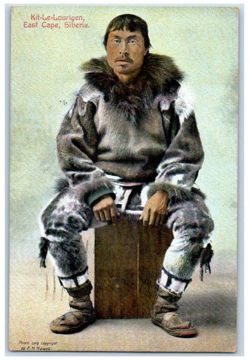 Kit Le Lourigen East Cape Siberia Russia FH Howell, Oklahoma City OK Postcard