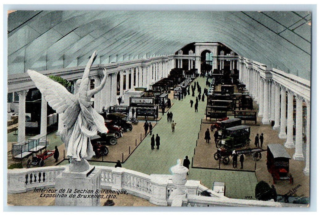 Interieur De La Section Britannique Expo. Interior Brussels Belgium Postcard