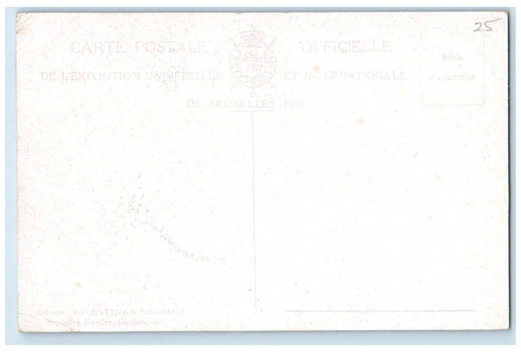 Interieur De La Section Britannique Expo. Interior Brussels Belgium Postcard
