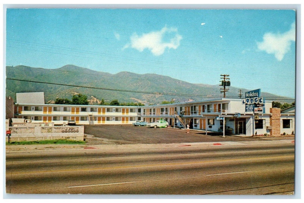 1960 Exterior View Holiday Lodge Ukiah Newest San Francisco California Postcard