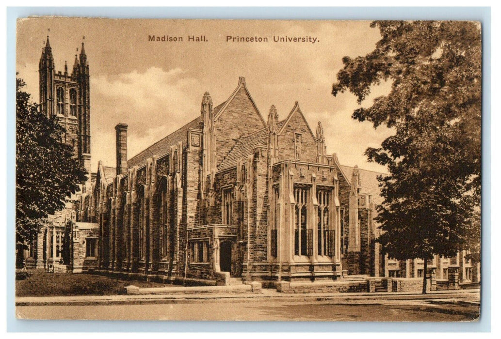 1925 Madison Hall Princeton University Building Pluckemin New Jersey NJ Postcard