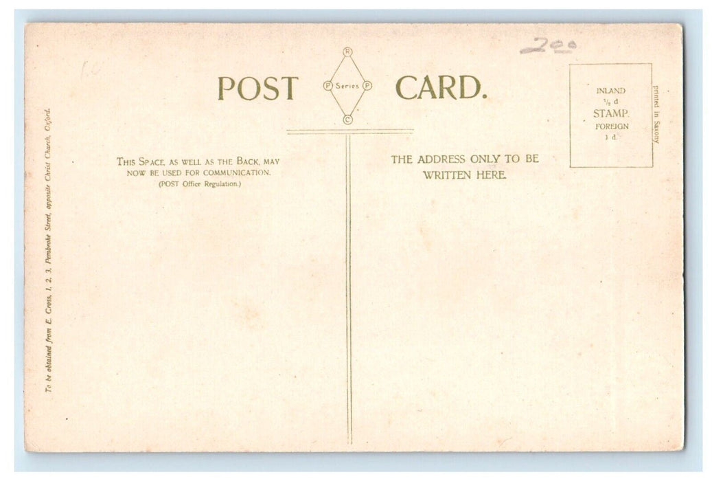 c1910's View Of Radley College Building Berkshire UK Unposted Antique Postcard