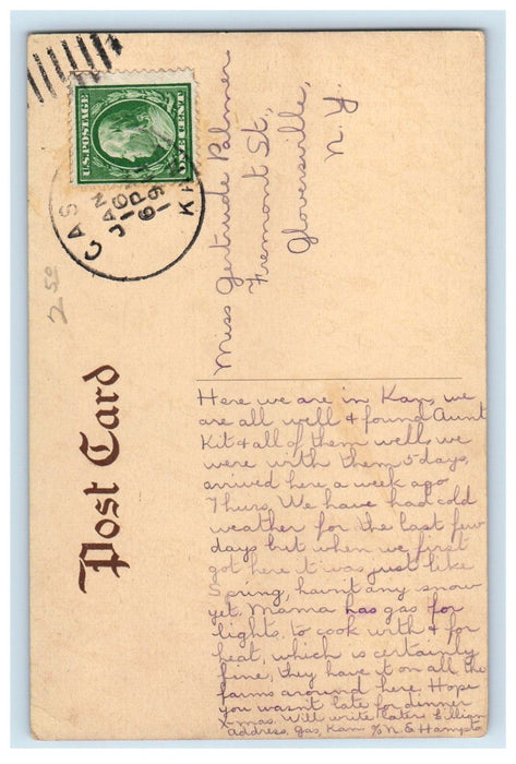 1911 High School Building Campus Grinnell Iowa IA Posted Antique Postcard