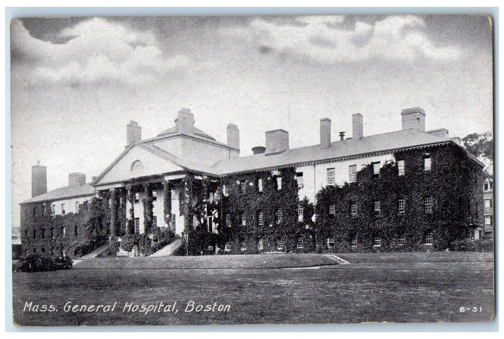 c1910 Massachusetts General Hospital, Boston Massachusetts MA Postcard