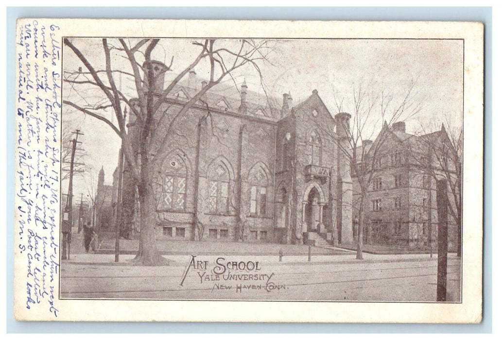 1906 Art School Yale University New Haven Connecticut CT Antique Postcard