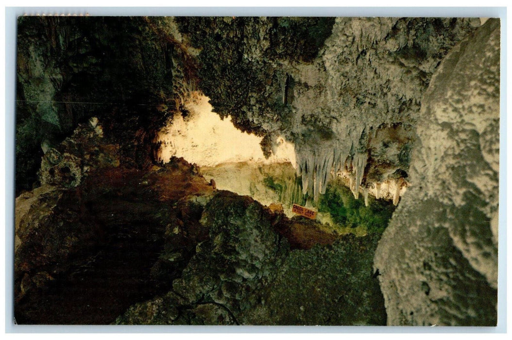 c1950's Green Lake Room Carlsbad Caverns National Park New Mexico NM Postcard