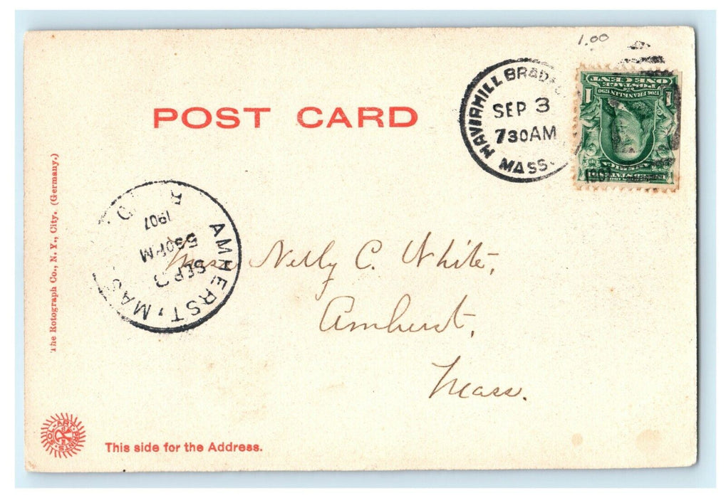 1907 Old Garrison House, Haverhill, Massachusetts Antique Postcard