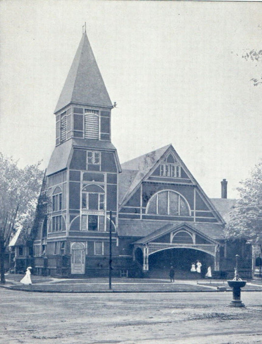 1905 Hope Church, Springfield, Massachusetts MA Antique Unposted Postcard
