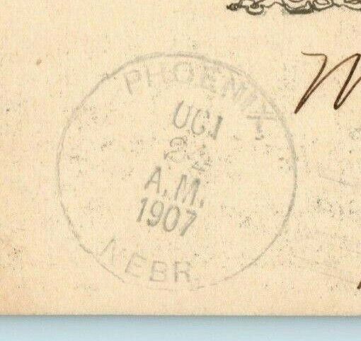 Antelope County Court House Neligh Nebraska 1907 Phoenix Antique Postcard