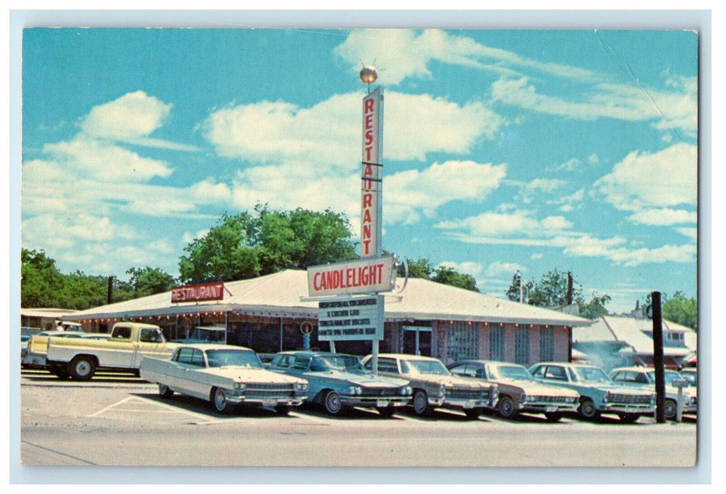 c1950s Candlelight Restaurant Nashville, Tennessee TN Vintage Unposted Postcard