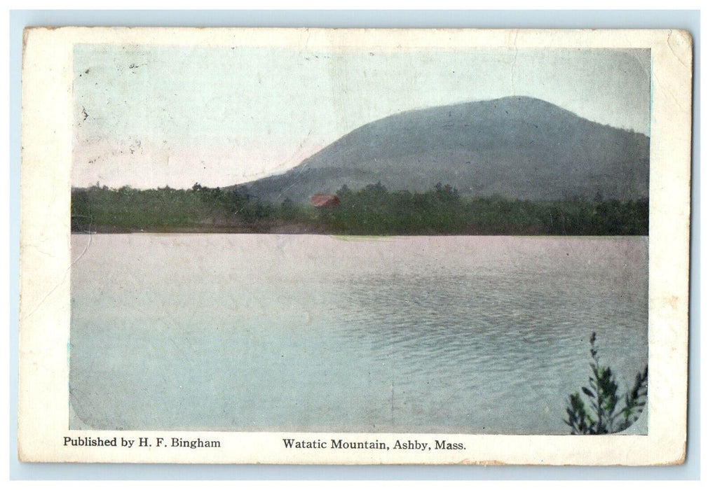 1916 Watatic Mountain, Ashby, Massachusetts MA Antique Posted Postcard