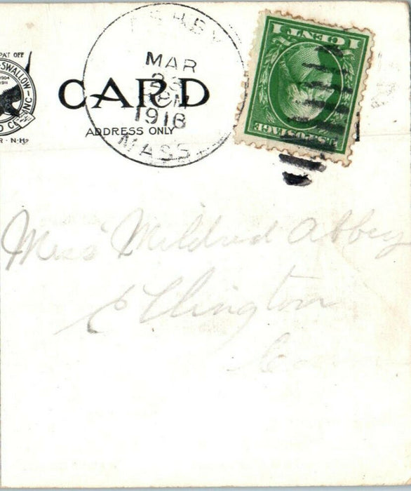 1916 Watatic Mountain, Ashby, Massachusetts MA Antique Posted Postcard