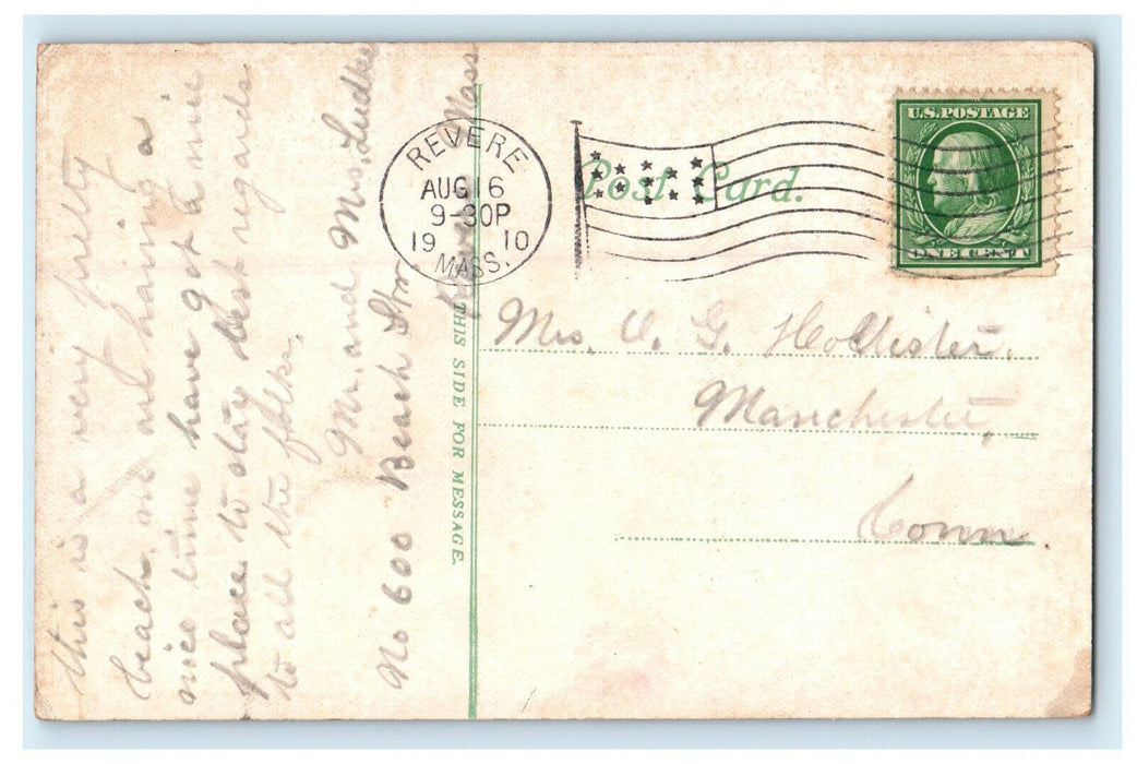 1910 Bath House, Revere Beach Massachusetts MA Posted Antique Postcard