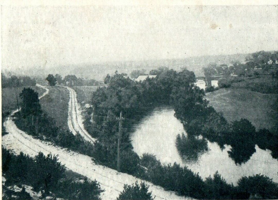 1908 On Trolley Road Near Forest Lake Thorndike Massachusetts MA Postcard