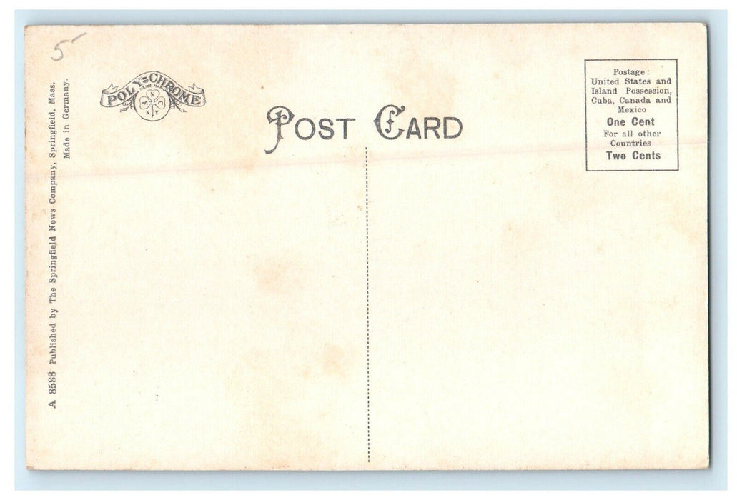 c1910 Rustic Pavilion Forest Lake Palmer Massachusetts MA Antique Postcard