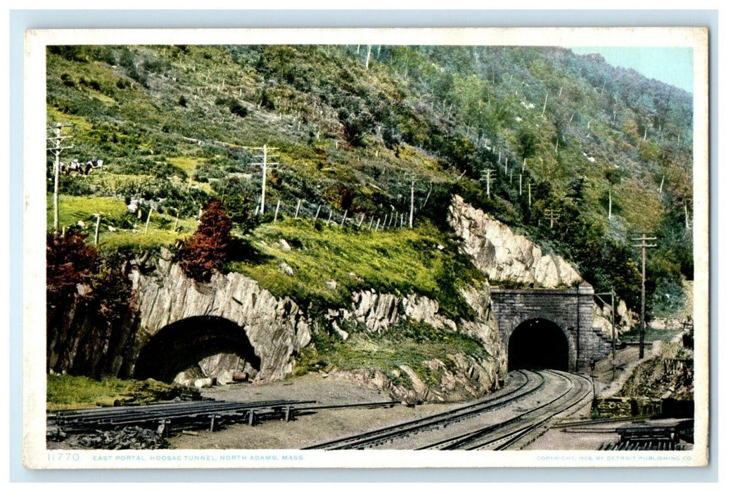 c1910 East Portal Hoosac Tunnel North Adams Massachusetts MA Antique Postcard