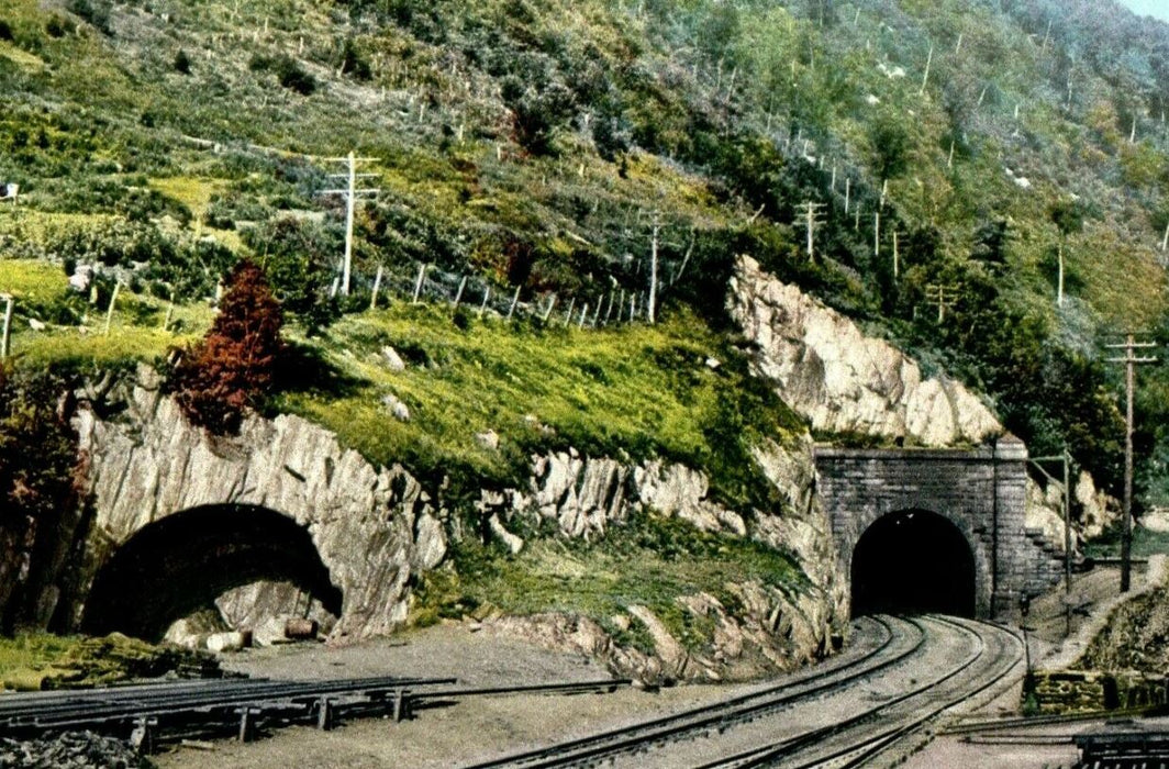 c1910 East Portal Hoosac Tunnel North Adams Massachusetts MA Antique Postcard