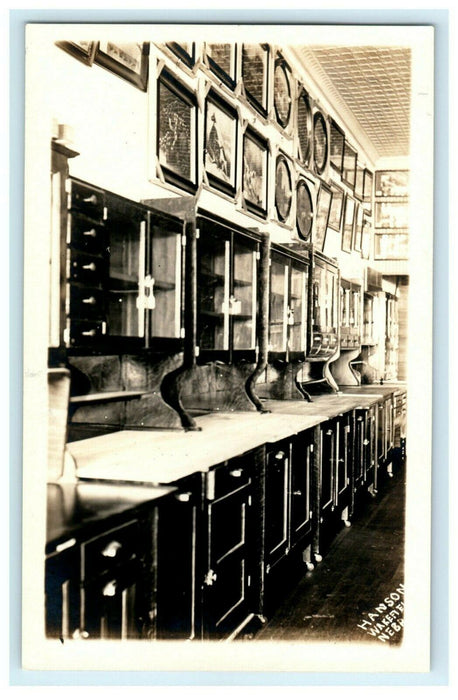 1914 Wakefield Furniture Store Interior NE Advertising Shop RPPC Photo Postcard