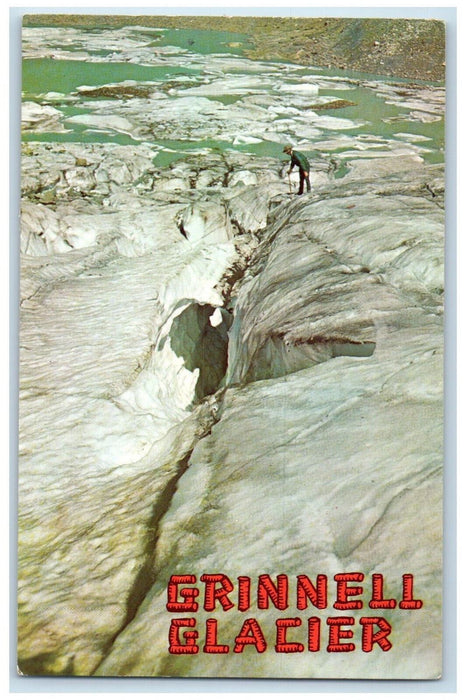 c1960's Grinnell Glacier, Glacier National Park, Montana MT Unposted Postcard
