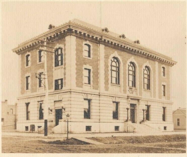 New Bank Building Victorian Era Circa 1910 RPPC Photo Vintage Antique ...