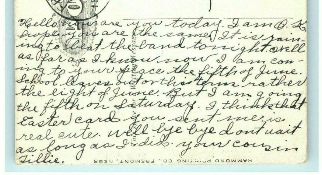 Dodge County Court House Fremont Nebraska 1909 Oakdale Antique Postcard