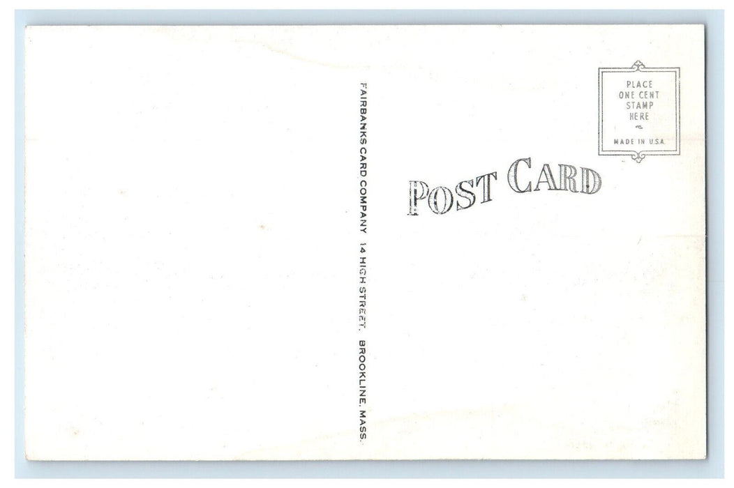 c1940s St. Patrick's Parish, Monson Massachusetts MA Vintage Postcard