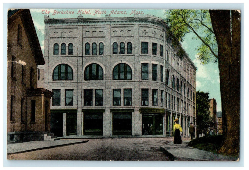 1910 The Berkshire, North Adams, Massachusetts MA Antique Posted Postcard