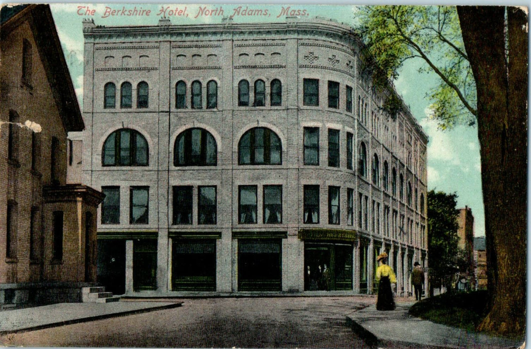 1910 The Berkshire, North Adams, Massachusetts MA Antique Posted Postcard
