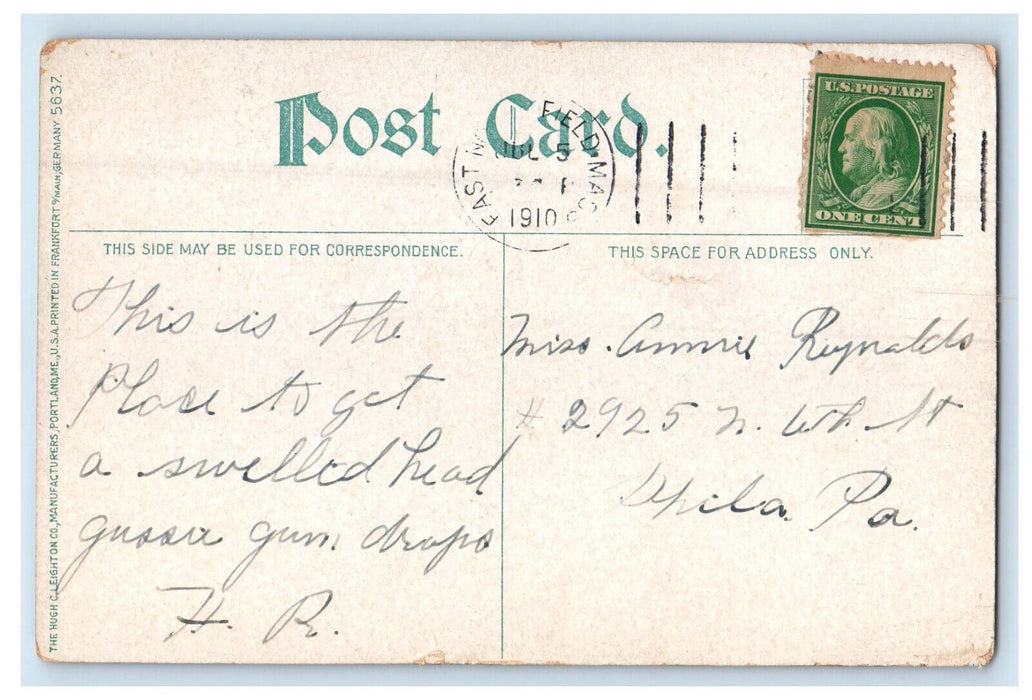 1910 Science and Recitation Halls, Mount Hermon Massachusetts MA Postcard
