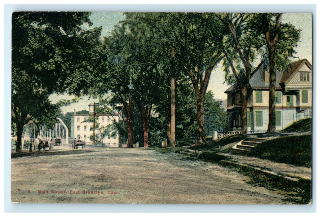 1912 Main Street, Last Brooklyn Connecticut CT Unposted Postcard