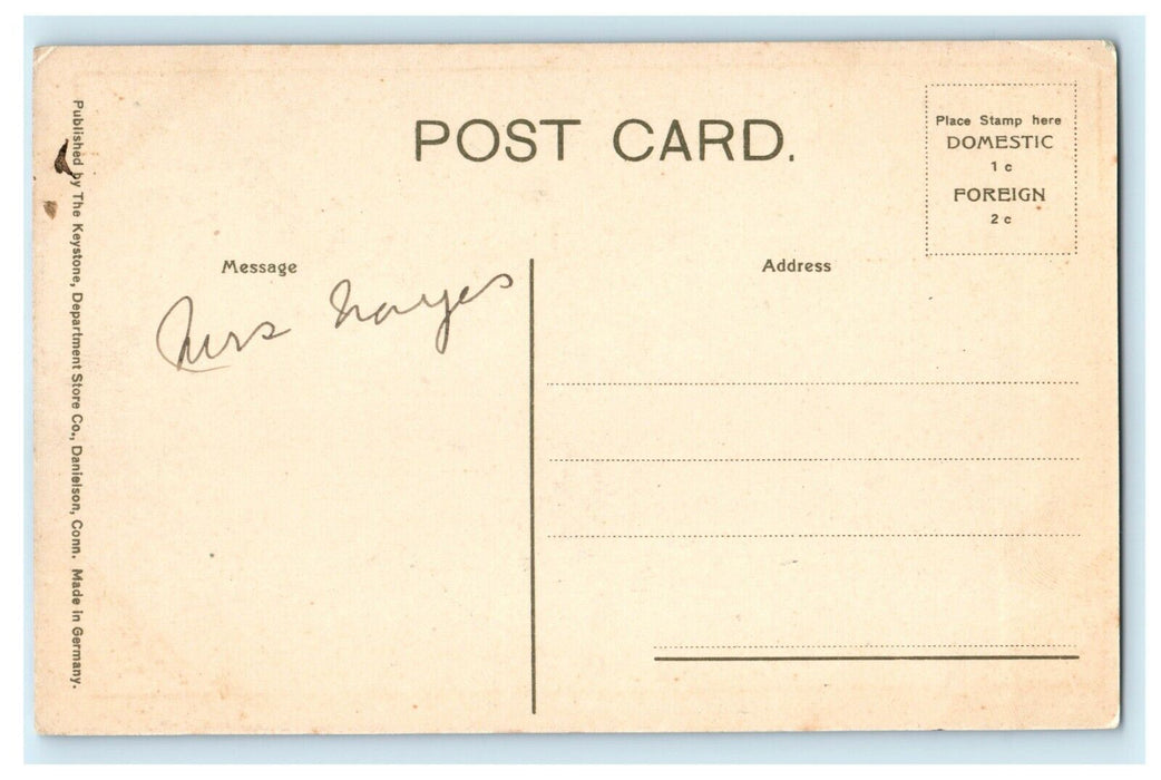 1912 Main Street, Last Brooklyn Connecticut CT Unposted Postcard