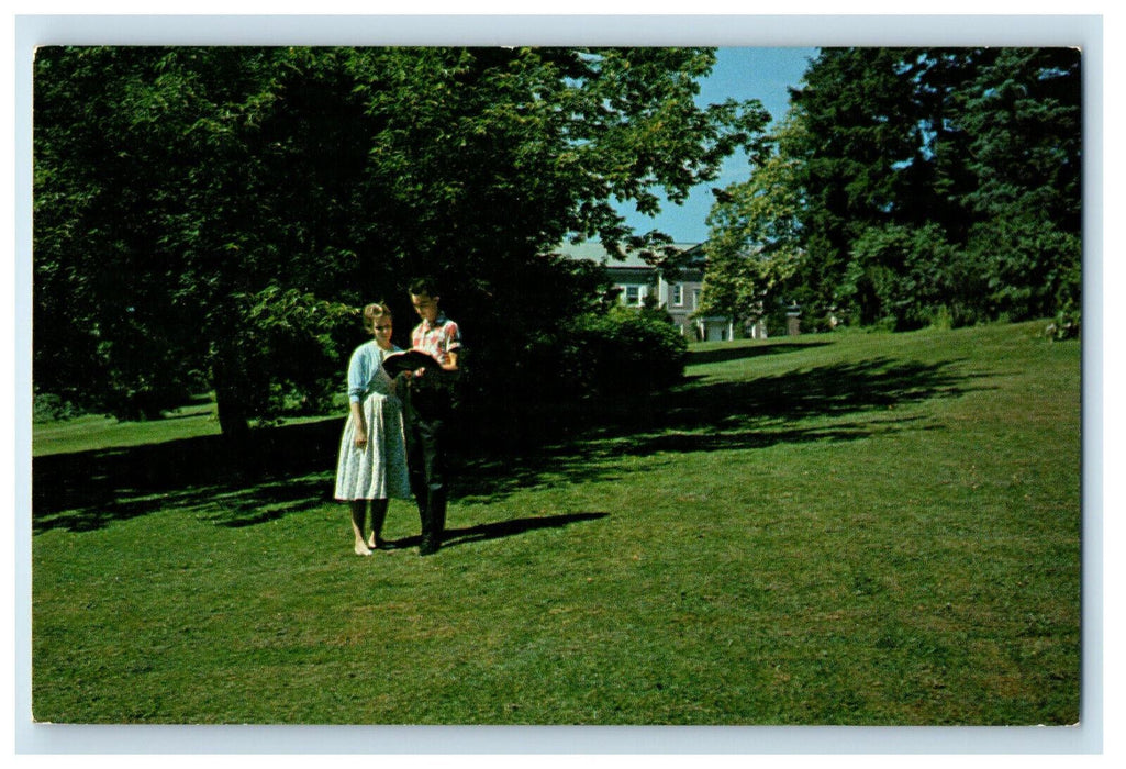 c1950s Couples in Berkshire Christian College Lenox Massachusetts MA Postcard