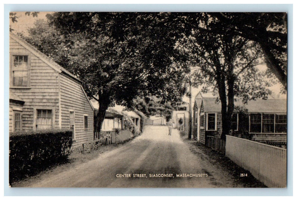 c1910 Center Street Siasconset Massachusetts MA Unposted Antique Postcard