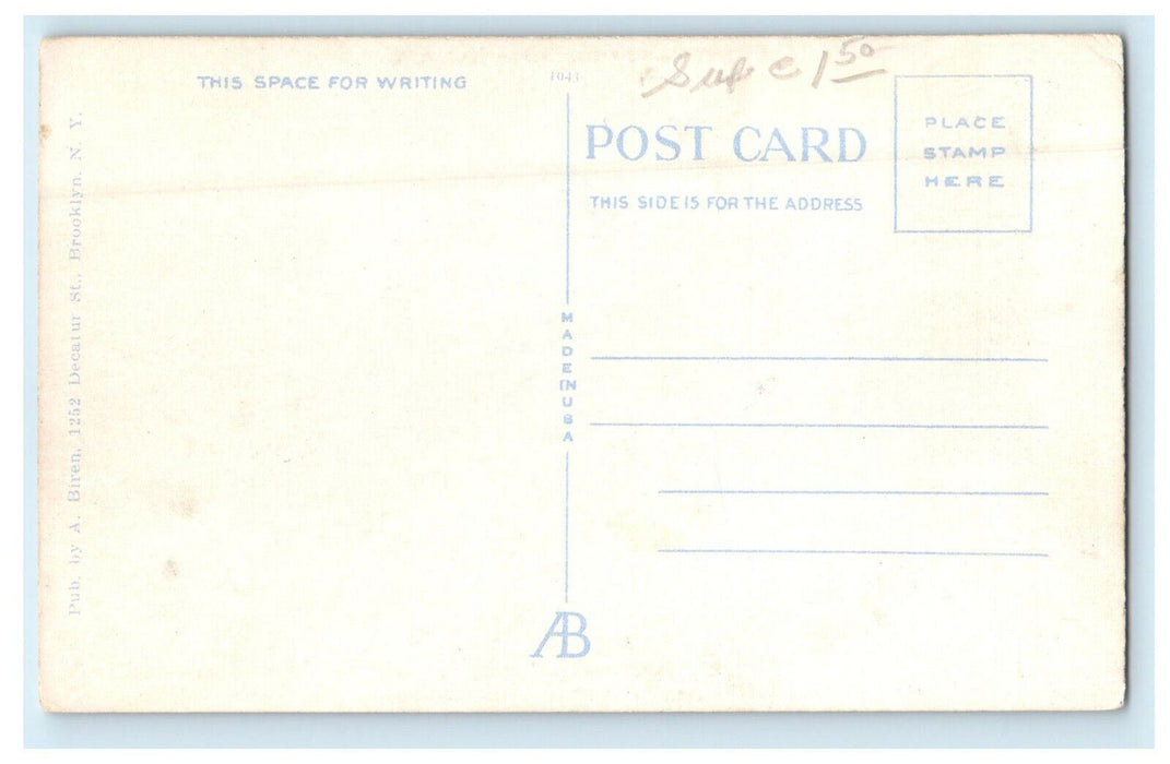 1927 Greetings from Rosa Gap New York NY Antique Unposted Postcard