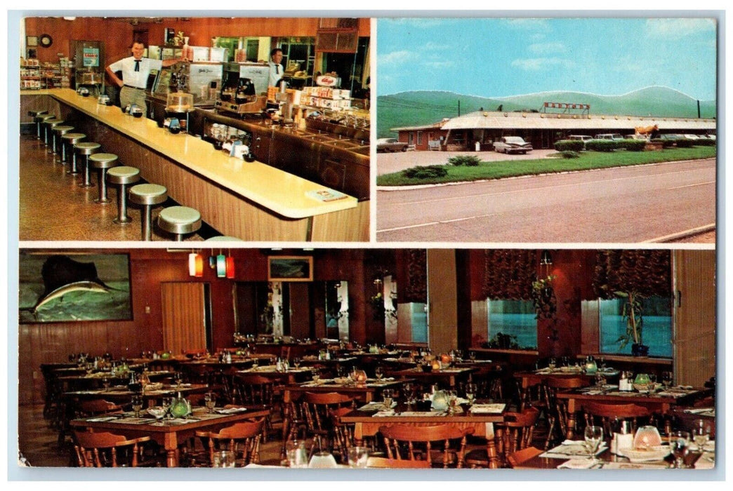 c1960 Barton Restaurant Multi View Cumberland Pinto Maryland MD Vintage Postcard