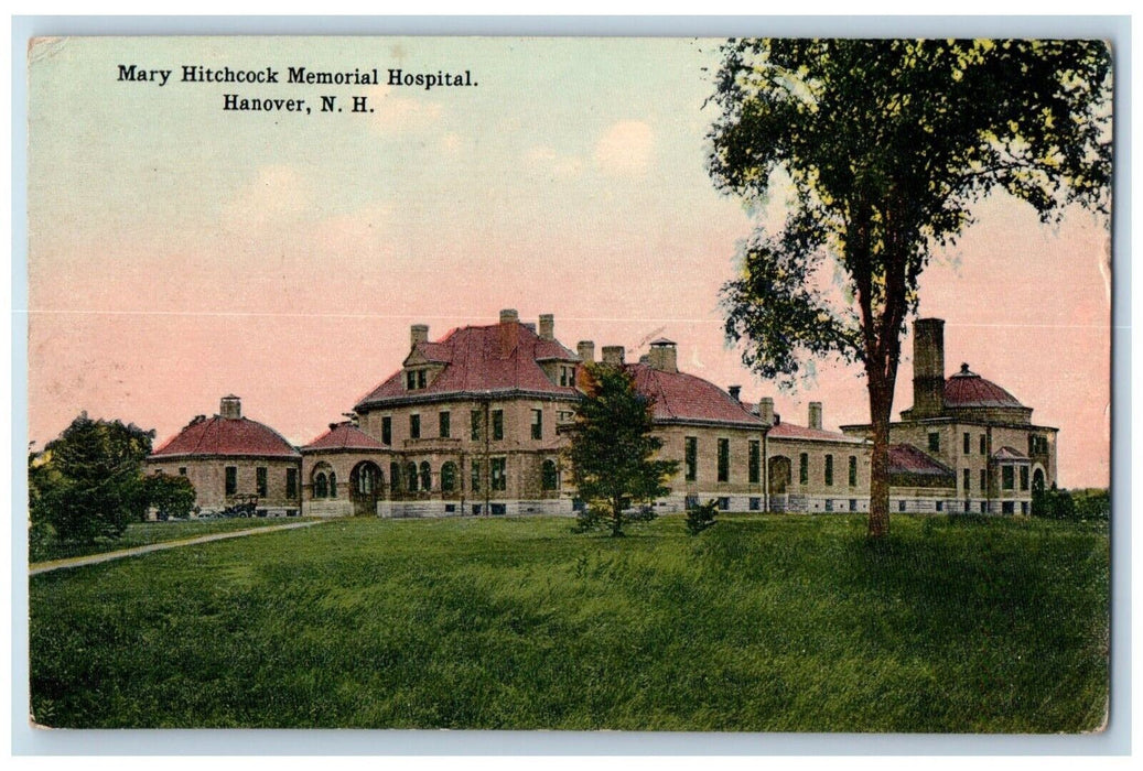 1915 Mary Hitchcock Memorial Hospital Hanover New Hampshire NH Antique Postcard