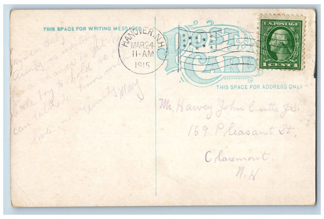 1915 Mary Hitchcock Memorial Hospital Hanover New Hampshire NH Antique Postcard