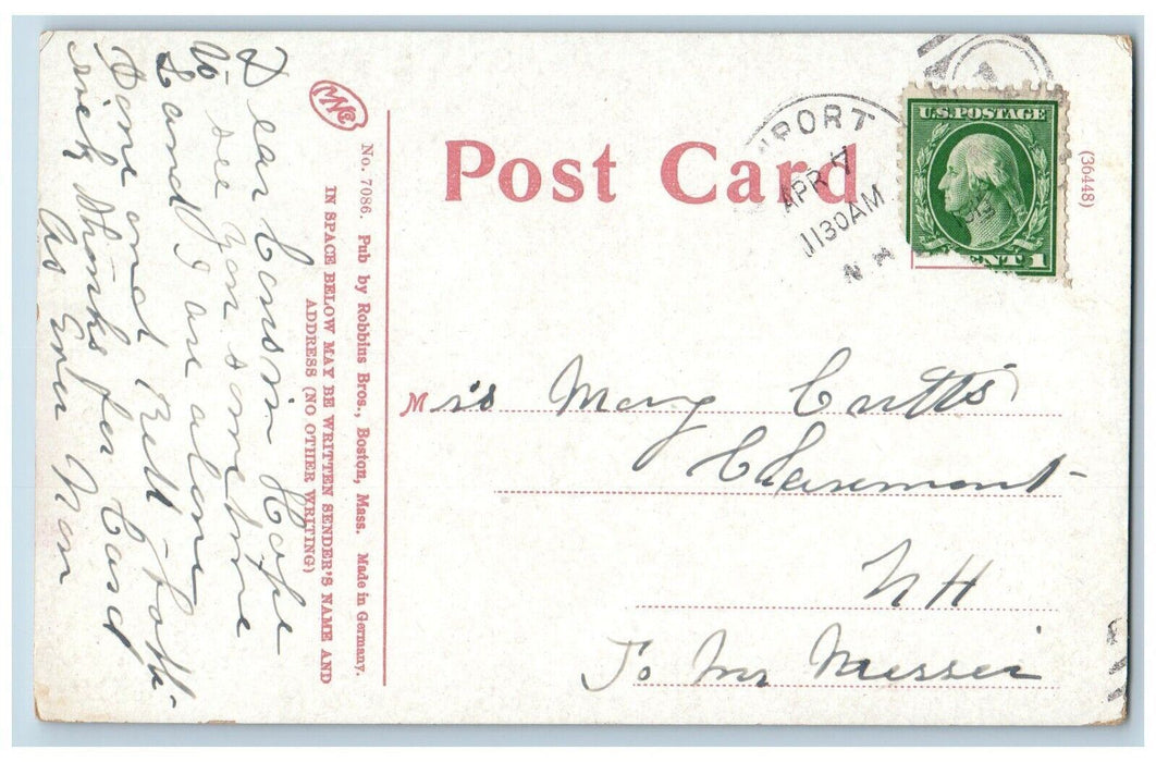 c1910's Belknap County Court House Laconia New Hampshire NH Antique Postcard