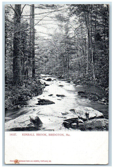 c1905 View Of Kimball Brook Bridgton Maine ME Unposted Antique Postcard