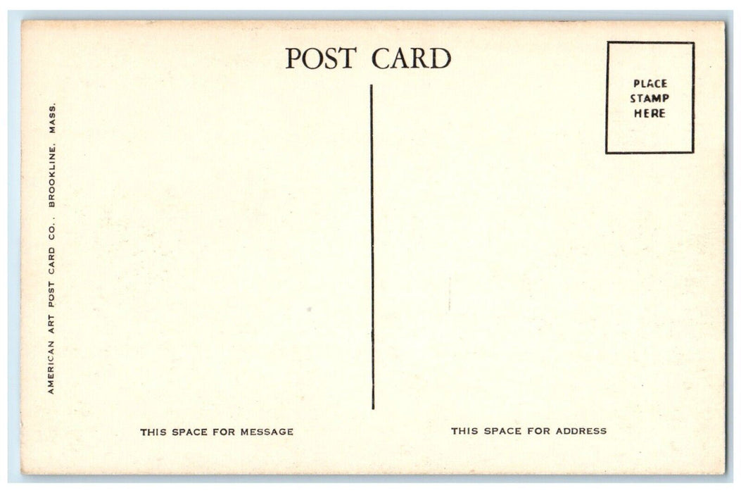 c1910's United States Post Office Building Car Dexter Maine ME Antique Postcard