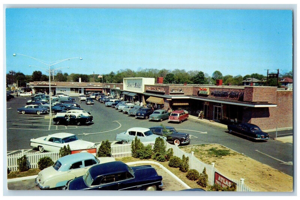 c1960 Navesink River Shopping Center Exterior Fair Haven New Jersey NJ Postcard