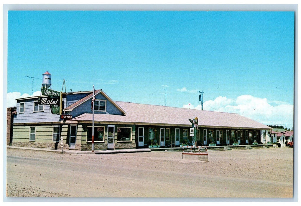 c1960's Western Motel Browning Montana MT Vintage Unposted Postcard