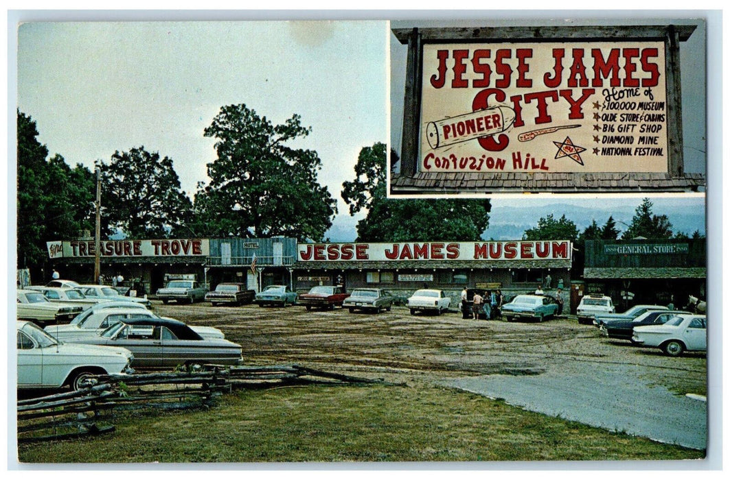 c1960's General Store Jesse James Pioneer City Branson Missouri MO Postcard