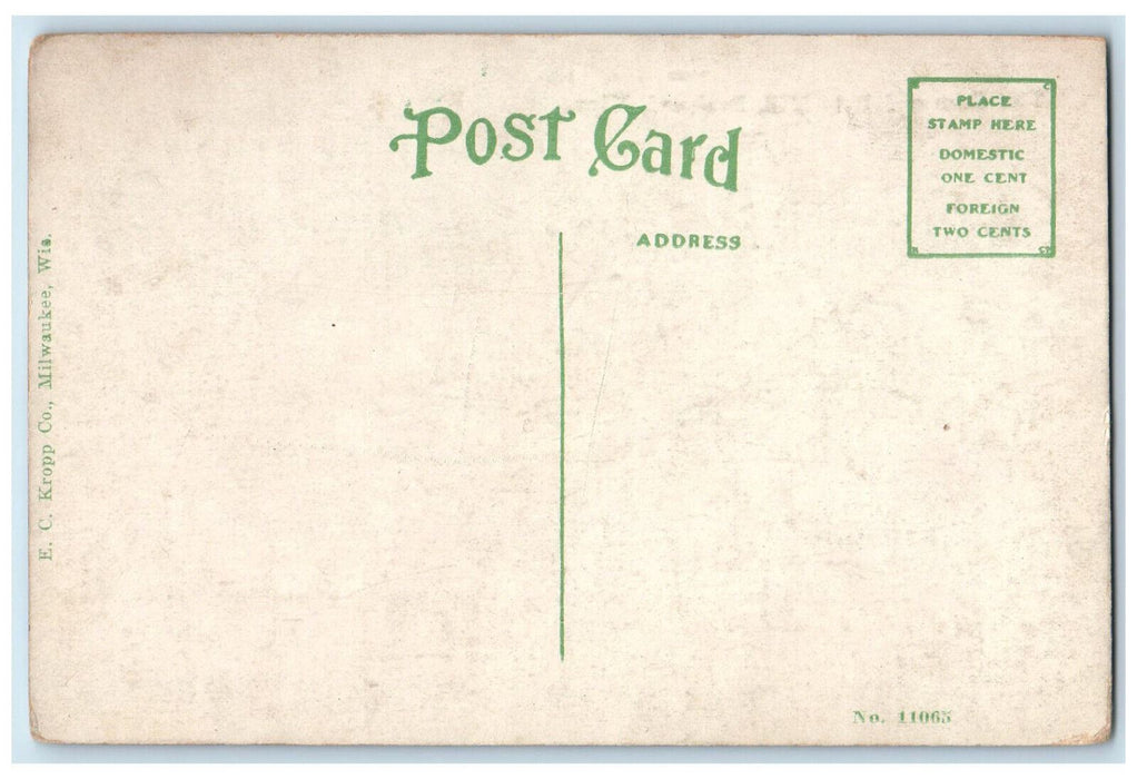 c1910 The Dam and Pulp Mill Brainerd Minnesota MN Antique Unposted Postcard